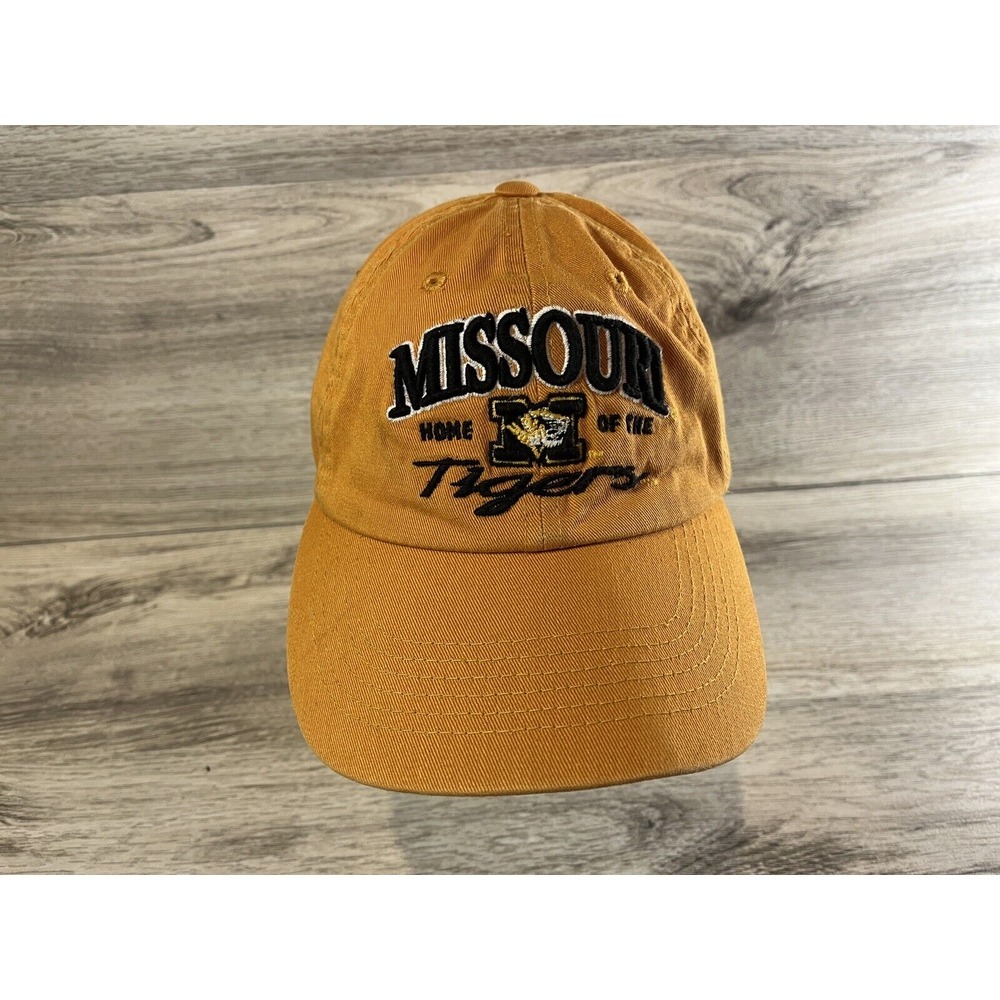Mizzou Missouri Tigers Embroidered Strapback Hat Top Of The World Orange